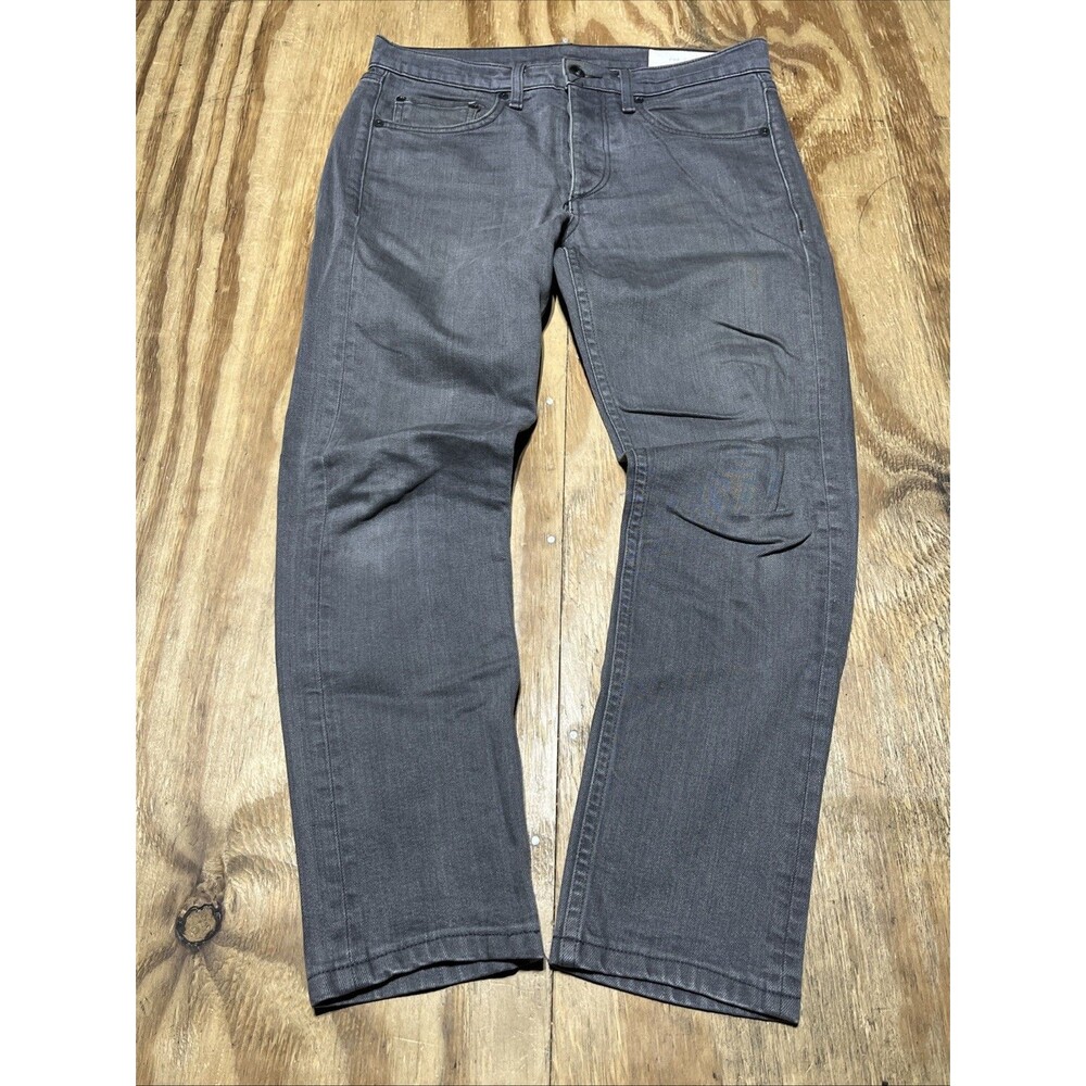 Rag & Bone Standard Issue Fit 2 Slim Grey Cotton Denim Jeans Men 30x27 @L1